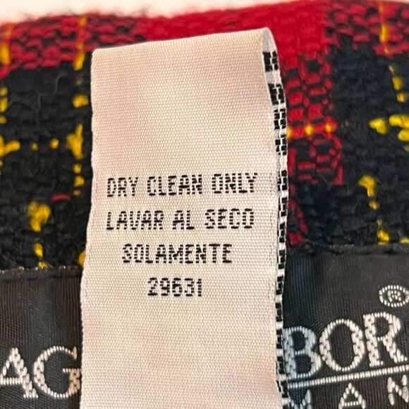 VTG Sag Harbor Jacket Womens 20 Plaid Button Dressy Professional Holiday Blazer - Picture 12 of 12